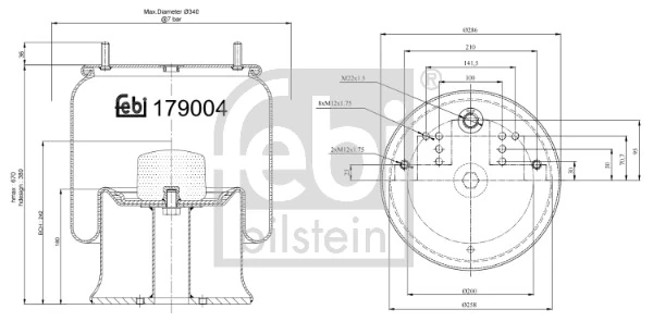 Bellow, air suspension